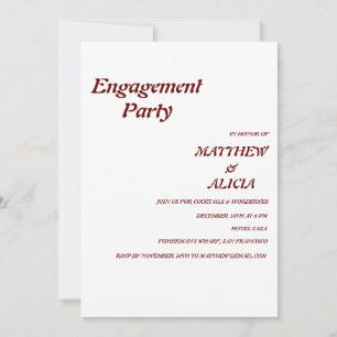 Invitation de la partie Retro Stylish