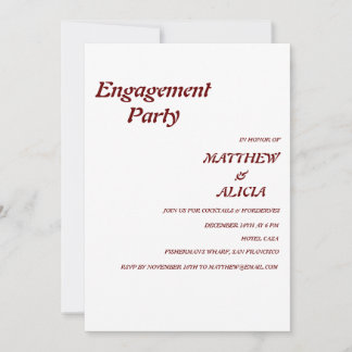Invitation de la partie Retro Stylish