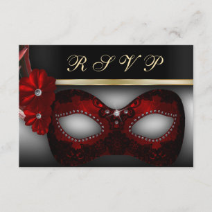 Invitation de la partie RSVP de mascarade
