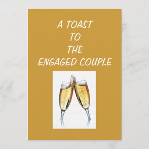 INVITATION DE LA PARTIE TOAST ENGAGEMENT