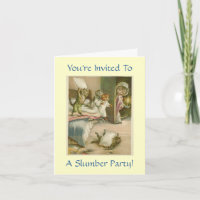Invitation de la partie Vintage de Kittens Stwood