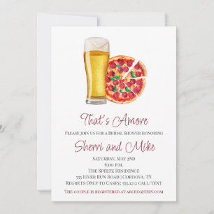 Invitation de la Pizza et de la bière