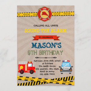 Invitation de la police et des pompiers