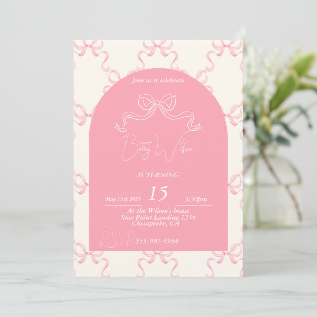 Invitation de la poule à l'anniversaire (Debout devant)