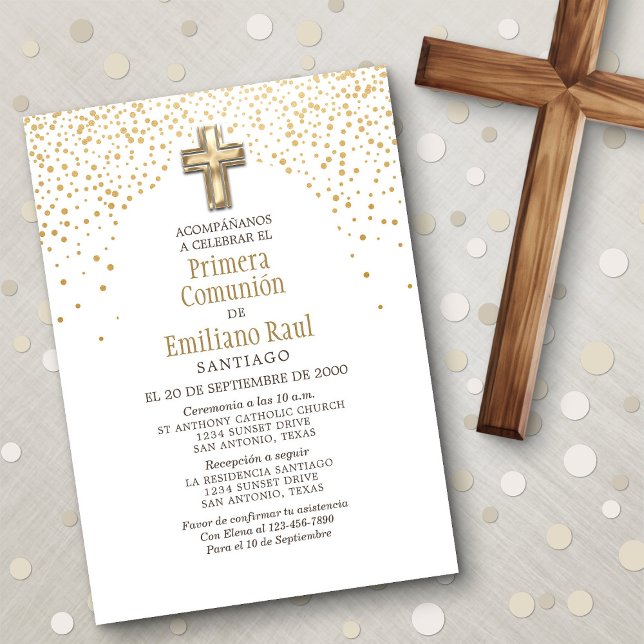 Invitation de la première communion espagnole (Créateur téléchargé)