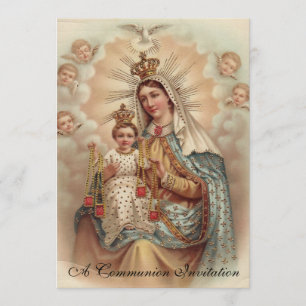 Invitation de la première communion sacrée du Mont