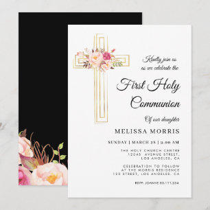 invitation de la première communion sainte