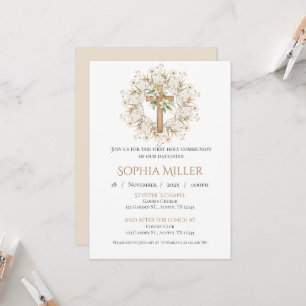Invitation de la première sainte communion