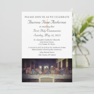 Invitation de la première sainte communion