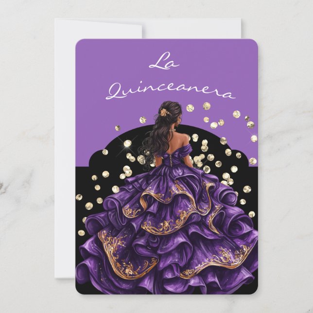 Invitation de La Quinceanera (Devant)
