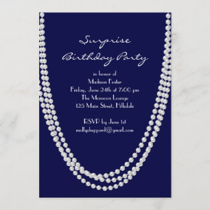 Invitation de la réception Pearl Surprise 1920