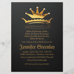 Invitation de la Reine Royale de la Couronne d'or