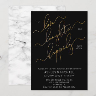 Invitation de la répétition de marbre noir à scrip
