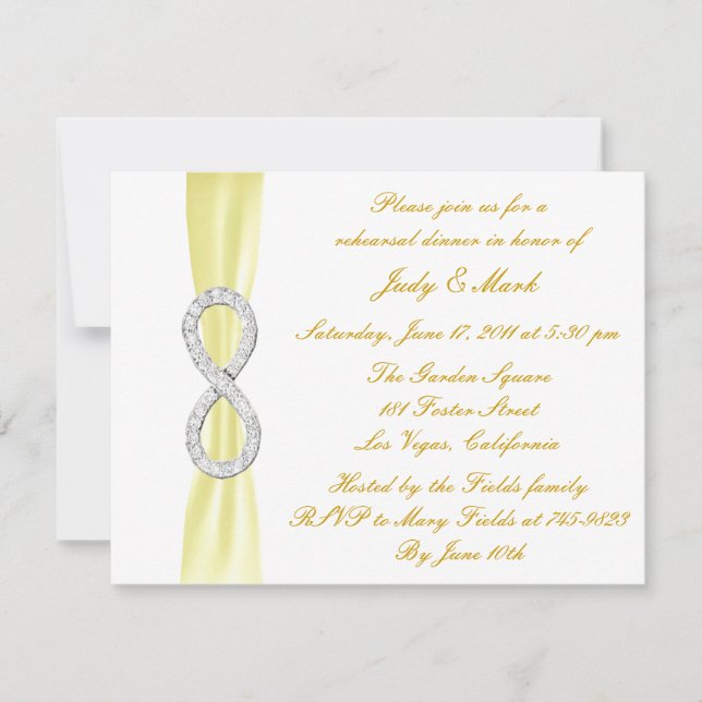 Invitation de la répétition du Mariage de l'infini (Devant)