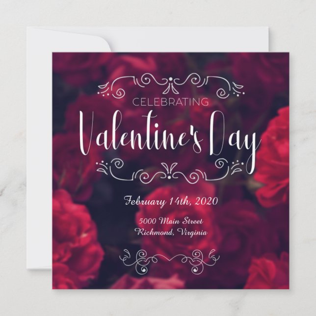Invitation de la Saint Valentin (Devant)