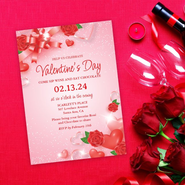 Invitation de la Saint Valentin (Créateur téléchargé)