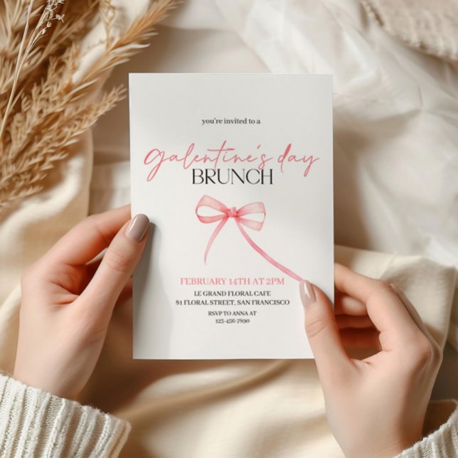 Invitation de la Saint Valentin, Brunch de la Fête (Créateur téléchargé)