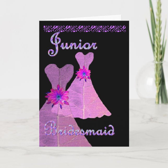 Invitation de la servante junior PINK Gown (Devant)