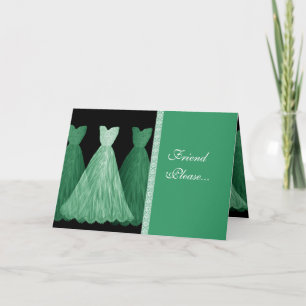 Invitation de la servante sur mesure - Gowns VERTS
