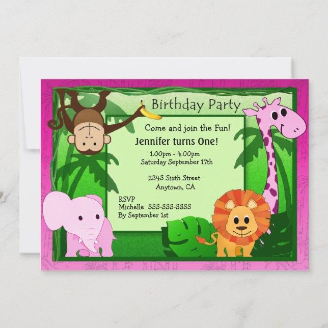 Invitation de la soirée Anniversaire de enfant Pin (Devant)