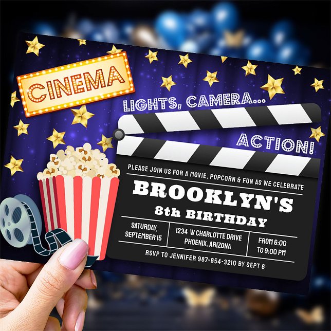 Invitation de la soirée cinéma, Soirée cinéma (Créateur téléchargé)