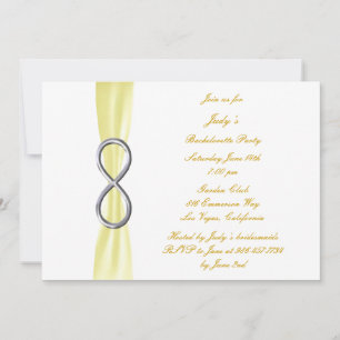 Invitation de la soirée de bachelorette à l'infini