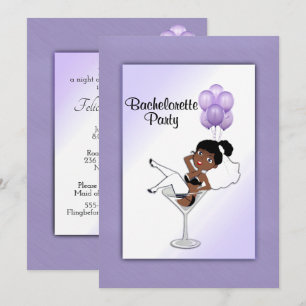 Invitation de la soirée de bachelorette de l'orchi