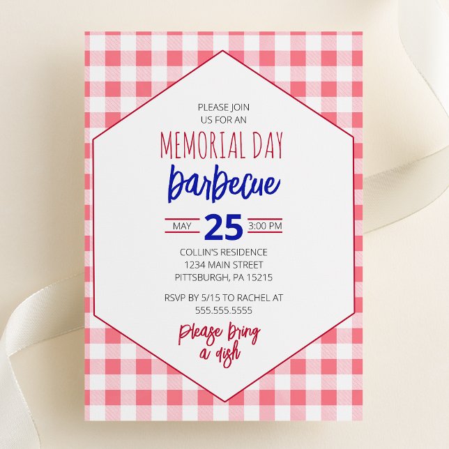 Invitation de la soirée de pique-nique Barbecue (Créateur téléchargé)