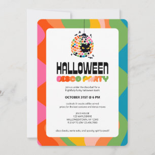 Invitation de la soirée Disco Ball Halloween
