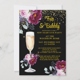 Invitation de la Soirée Gold Black Party