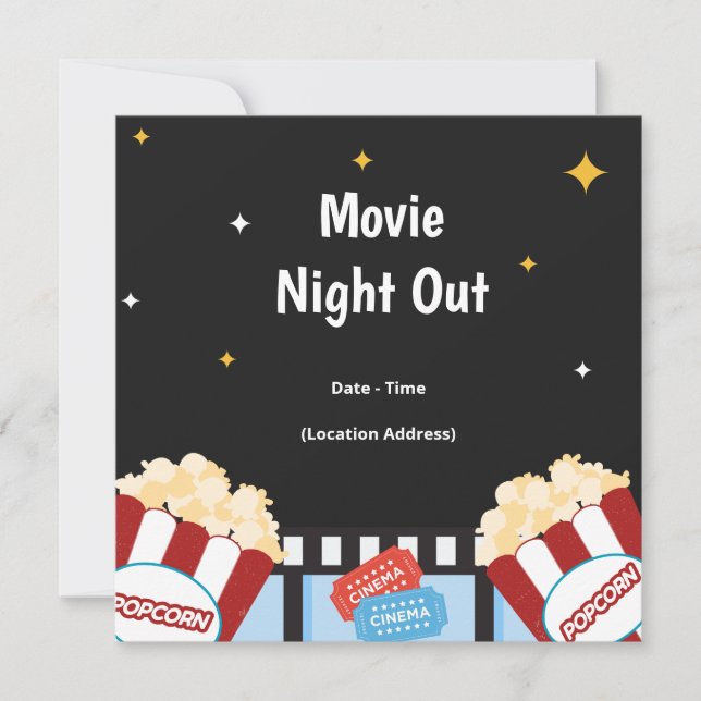 Invitation de la soirée Jardin de cinéma (Devant)