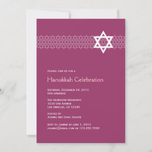 Invitation de la Soirée Star Hanoukka