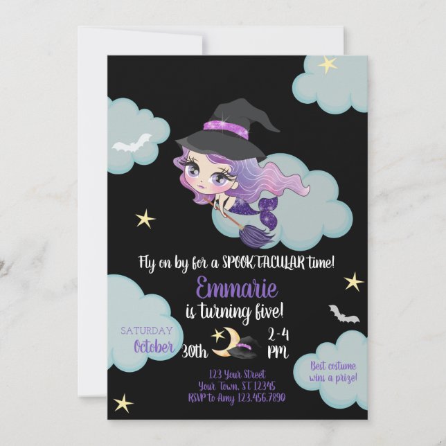 Invitation de la sorcière de sirène à la fête d'Ha (Devant)