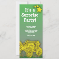 Invitation de la Surprise du traceur ou de la fête