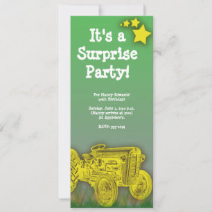 Invitation de la Surprise du traceur ou de la fête