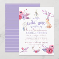 Invitation de la tribu Boho de l'aquarelle mignonn