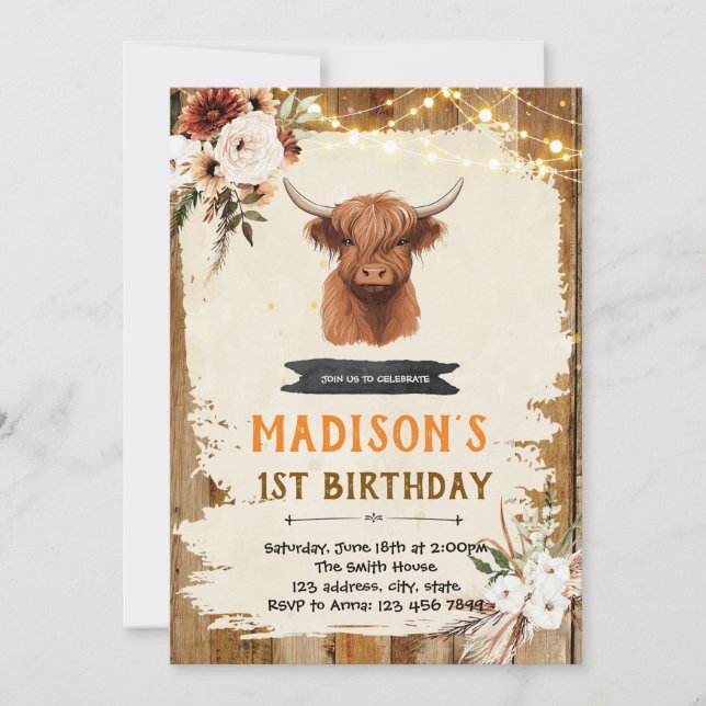 Invitation de la vache hauturière de Boho (Devant)