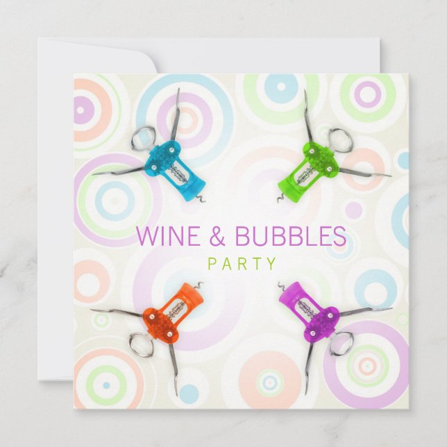 Invitation de la Wine Party (Devant)