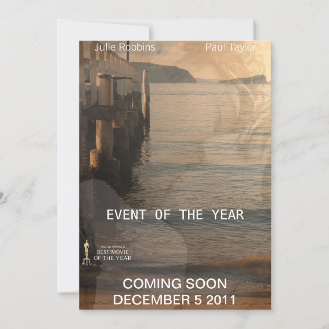 Invitation de l'affiche vidéo (Devant)
