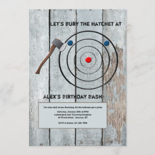 Invitation de lancement de hache