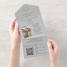 Invitation de lancement d'entreprise 2 en 1 + Cart