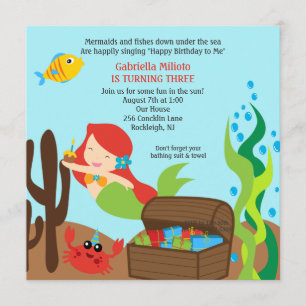 Invitation de l'anniversaire de cheveux de la