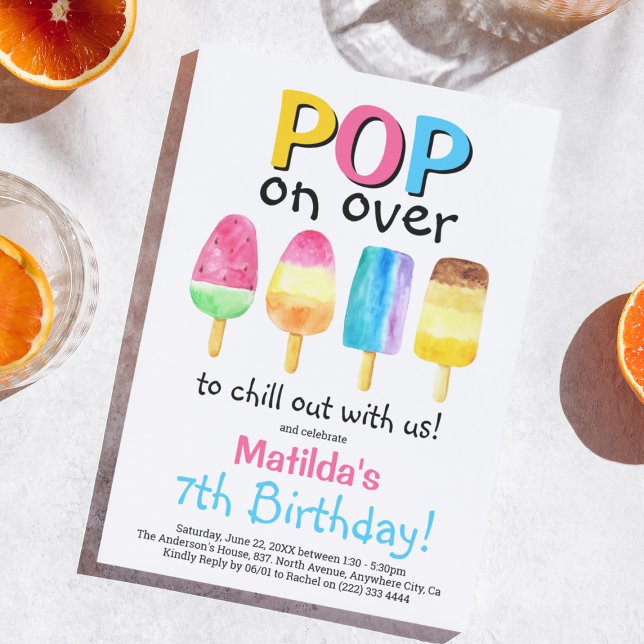 Invitation de l'Anniversaire de enfant du Fruity P (Créateur téléchargé)