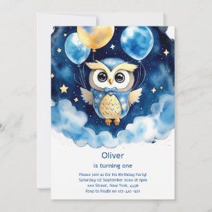 Invitation de l'Anniversaire de enfant Owl