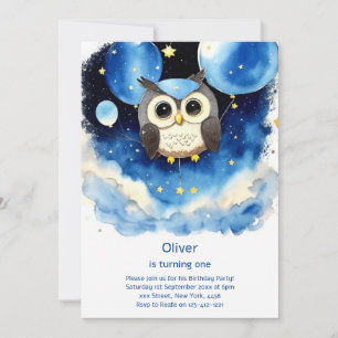 Invitation de l'Anniversaire de enfant Owl
