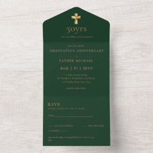 invitation de l'anniversaire de l'ordination 3in1 