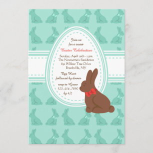 Invitation de lapins de Pâques