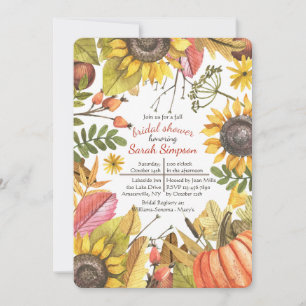Invitation de l'aquarelle d'automne