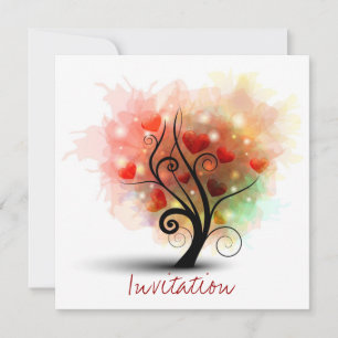 Invitation de l'arbre du coeur