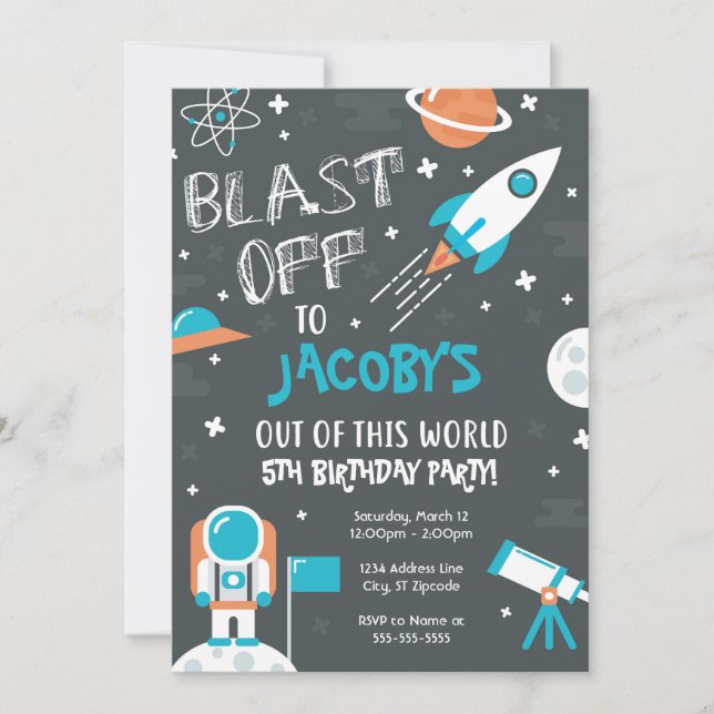 Invitation de l'astronaute de la Partie spatiale (Devant)